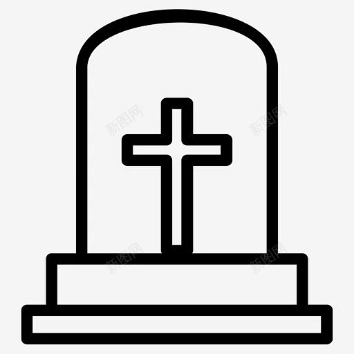 坟墓死人墓碑图标 免费下载 页面网页 平面电商 创意素材-花瓣网