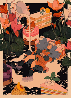 热带宜居动物采集到10插画