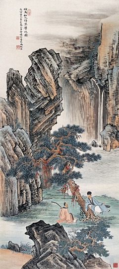 谈谈插画师采集到山水画