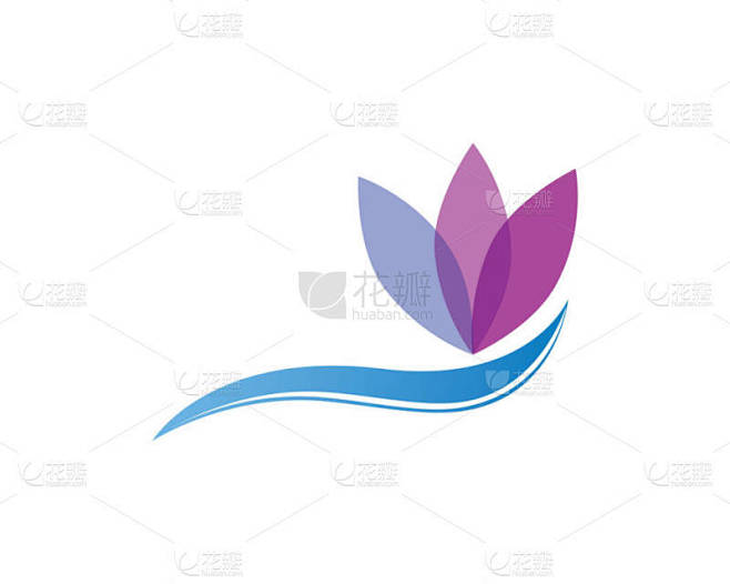 花 logo 模板