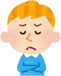 白人男女孩的表情插画“激动的脸、焦虑的脸、惊讶的脸、担忧的脸”whiteboy2_3think男孩女孩子儿童表情包动作姿势贴纸扁平儿童插画元素卡通免扣png图片素材