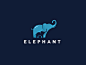 长鼻子！20款大象元素Logo设计 - 优优教程网