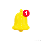 notifications red - @到位啦UI素材 系统通用3D图标模型素材