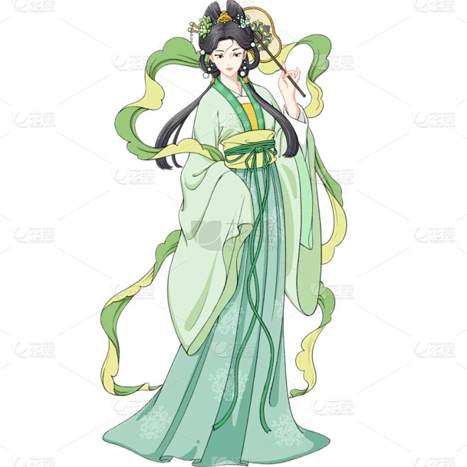 古风-古代精致美人10素材-花瓣网