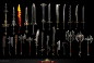 D3 Item concepts, Aaron Gaines : Lots of concepts for lots of items, of which may or may not have been made >.>