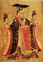 历代帝王图 唐·阎立本 绢本设色 纵51.3 X横531厘米 （美）波士顿艺术博物馆藏