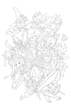 欧美_角色_线稿_作品编号:807027_高清CG插画、原画下载_千画网588art.com