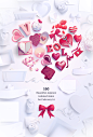 St. Valentine's Day Scene Creator : Greatest pack for upcoming Valentine's day. With 160+ items you can create unlimited variations of header/hero images. Every item was modeled, textured, rendered and retouched. Layered shadow in multiply mode for realis