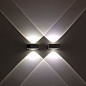 Wall Sconces ~ Double light ~ Love the light beam crossing over each other...the visual is fabulous! Vision. Delta Light-2010