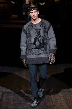 权力的游戏！杜嘉班纳 (Dolce &amp; Gabbana) 2014秋冬男装秀，海报时尚网带你亲临2014秋冬米兰男装周