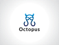 Devil Geek Octopus Logo Template