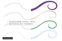 逼真的彩色油漆动力漆插画刷Power Paint Illustrator Brushes 插件/软件 