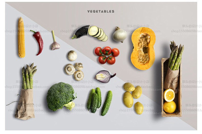 创意美食品牌VI设计面包果肉蔬菜包装提袋...
