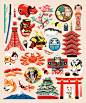 Aka : Illustrated some Japanese icons