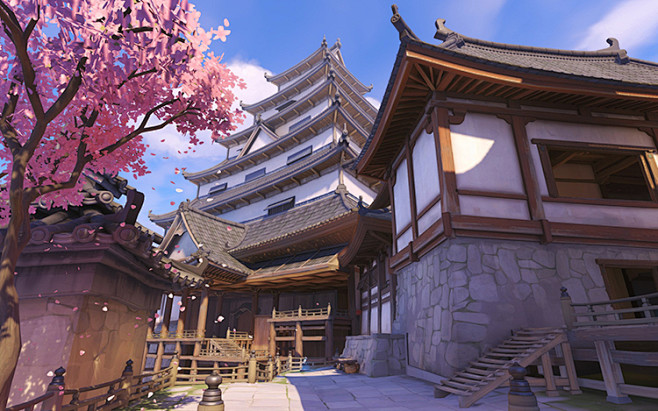 日式传统建筑日系卡通动漫和风场景图片唯美...