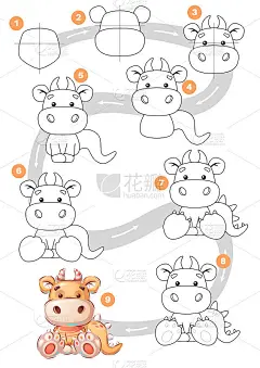 一步一步画恐龙教程