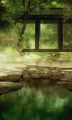 灵木白采集到国风插画册
