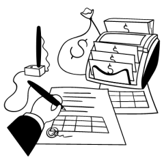 Banker illustration - Free transparent PNG, SVG. No sign up needed.