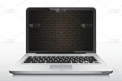 笔记本电脑屏幕上的老式棕色壁纸