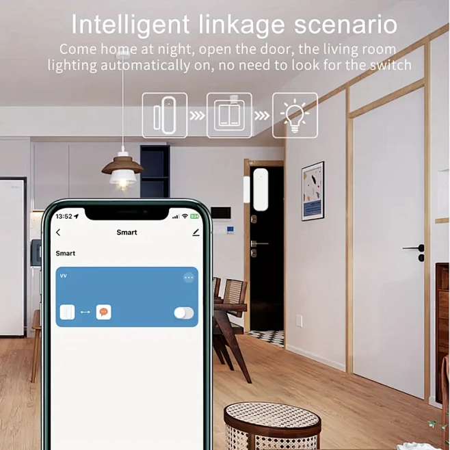 smart door and window 4g wifi door sensor smart life contact sensors ...