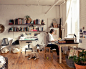 Britta Nickel #interior #design #living #desk #workspace #style