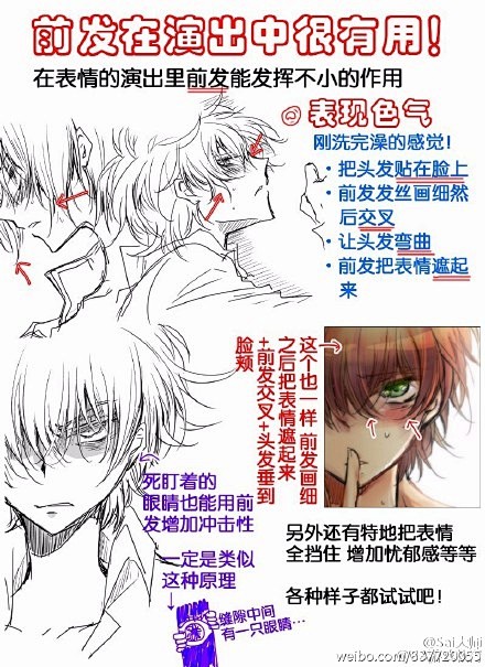 #绘画学习# 表情设计绘制参考！如何活用...