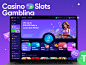 casino gambling Slots betting UI stock Behance gamble game esports