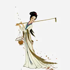 红楼梦插画人物黛玉葬花png免抠素材_新图网 https://ixintu.com 红楼梦 插画 手绘 古典 美女 林黛玉 葬花 曹雪芹