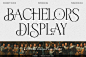 Bachelors经典华丽复古宫廷优雅品牌logo杂志画册排版英文字体包
