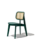 Cane Chair: Cane Back Dining Chairs In Black, Blue, Green, and Natural
