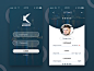 Settings, Log in screen UI design Mobile