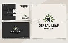 在字母组合样式上的牙叶符号模板