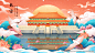 故宫插画海报