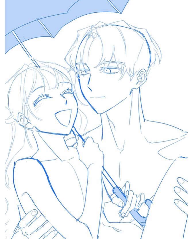 双人人模#参考#绘画#情侣 #双人#模板#cp 版权归作者所有，侵删