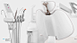 DIPLOMAT DENTAL - Model Pro - Design by WERKEMOTION : Dental unit series is based on a geometrical minimalistic design language, unified across the whole product portfolio with very well balanced proportions