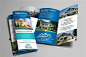 房产销售房产中介折页传单易编辑设计PSD素材模板下载 Real Estate Trifold Brochure