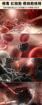 血管红细胞病毒癌细胞扩散医疗医学视频素材