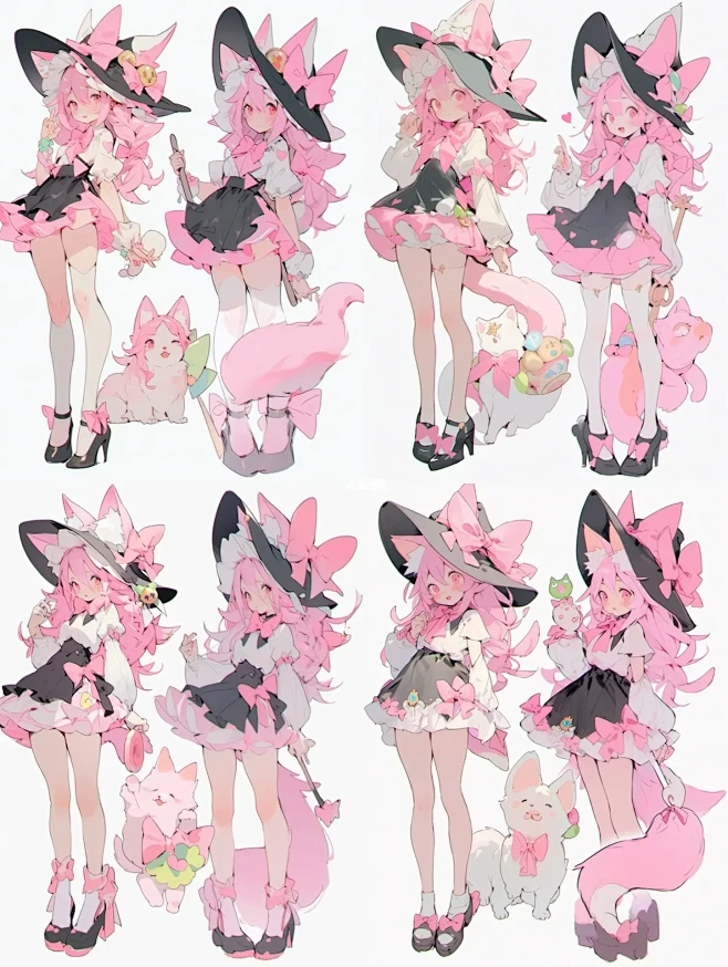 魔法系列IMidjourney-猫猫魔女...