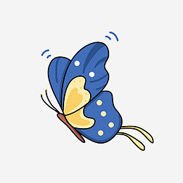 可爱卡通花蝴蝶