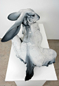 美国雕塑家Beth Cavener Stichter 通过雕塑动物来表现人的情感和欲望.