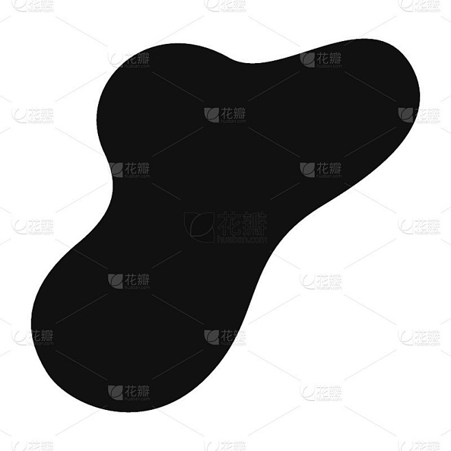 抽象的液体的形状。一组现代图形元素。流体...
