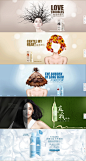 这是个卖洗发水的店铺banner，无论从产品包装还是店铺设计上都很有创意！