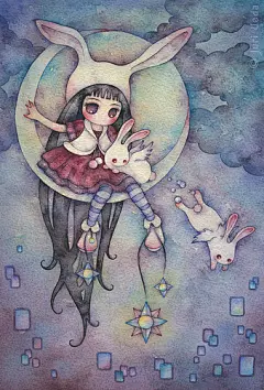 日本插画家juriu的漂亮水彩插画 第五期 - 插画图片_插画师_插画壁纸_场景插画_yidodo.net - 意兜兜