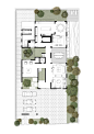 白盒与绿叶相伴 Box House,Ground Floor Plan