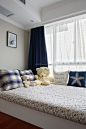 现代北欧风格卧室窗帘效果图欣赏