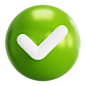 Accepted 3D Icon