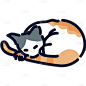 高质量人物插画-猫