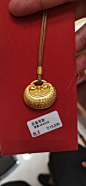 黄金项链套链吊坠耳饰 (1)