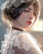 她笔下的人物自带金光闪闪的BGM，这都是什么神仙作品啊！附上绘画步骤哦