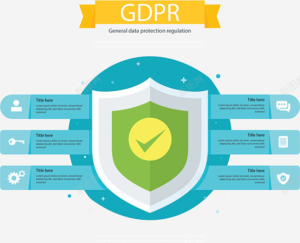 盾牌防护数据保护矢量图 免费下载 页面网...